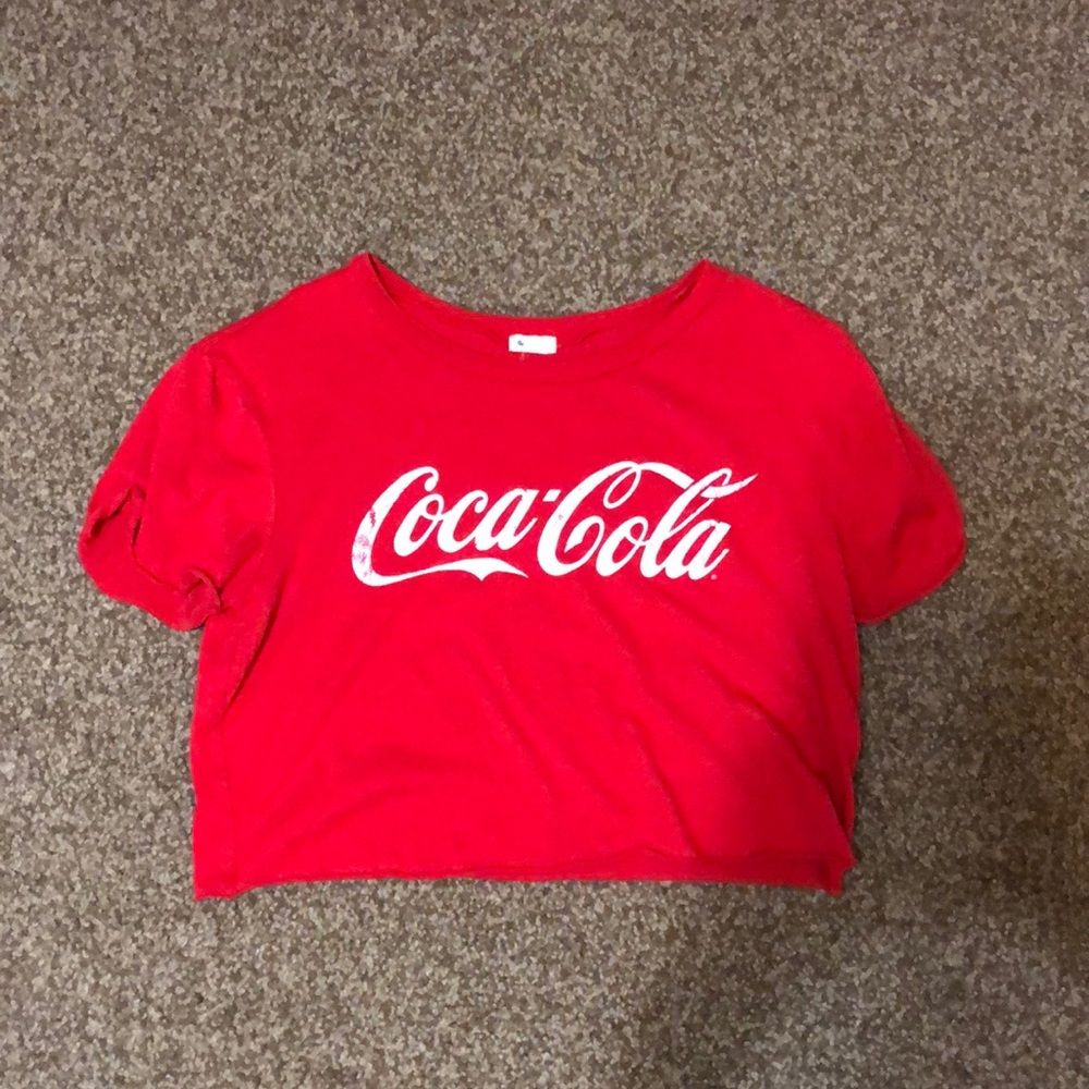 Red coca-cola crop top